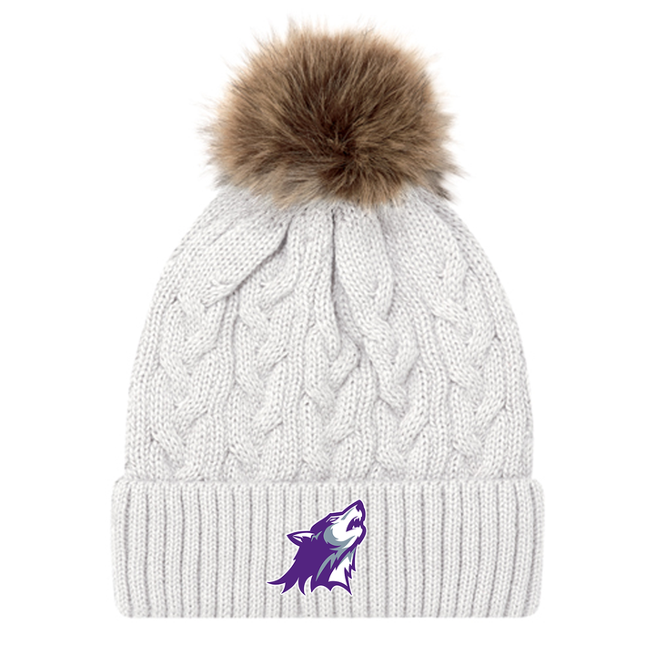 WILFRID JURY EMBROIDERED FAUX FUR TOQUE