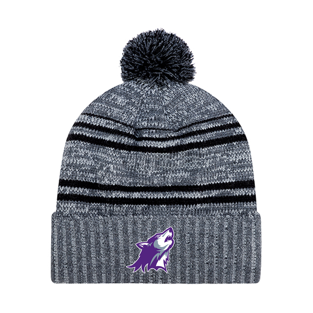 WILFRID JURY EMBROIDERED POM-POM TOQUE