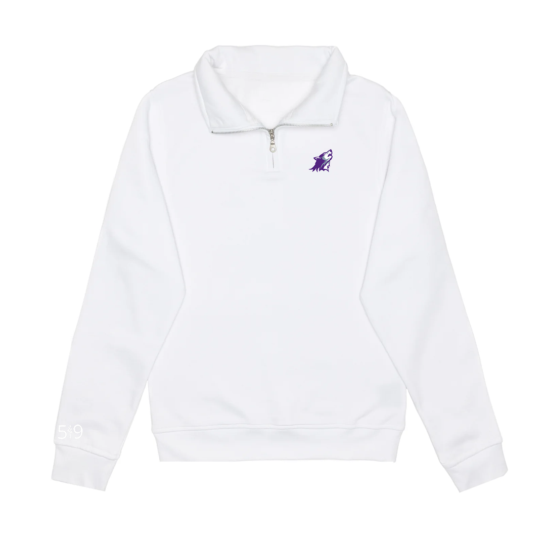 WILFRID JURY EMBROIDERED 1/4 ZIP (UNISEX)
