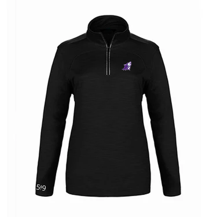 WILFRID JURY EMBROIDERED PREMIUM ATHLETIC 1/4 ZIP (WOMENS)