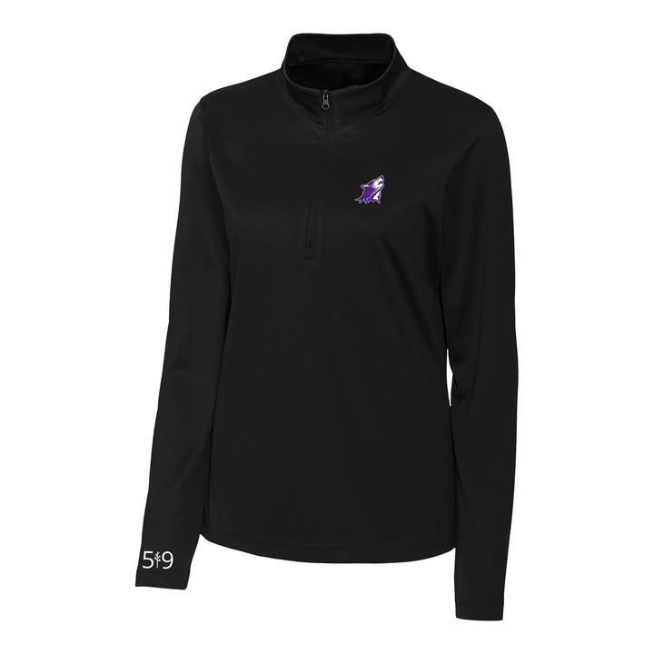 WILFRID JURY EMBROIDERED ATHLETIC 1/4 ZIP (WOMENS)