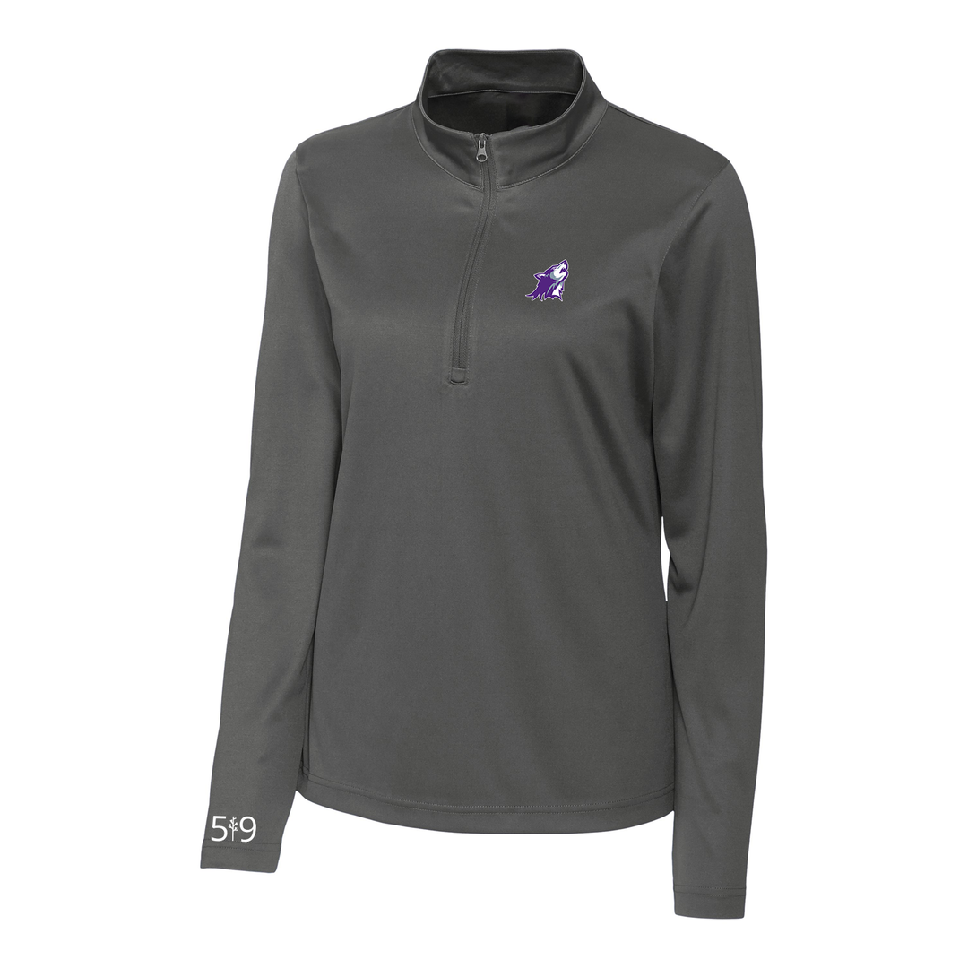 WILFRID JURY EMBROIDERED ATHLETIC 1/4 ZIP (WOMENS)