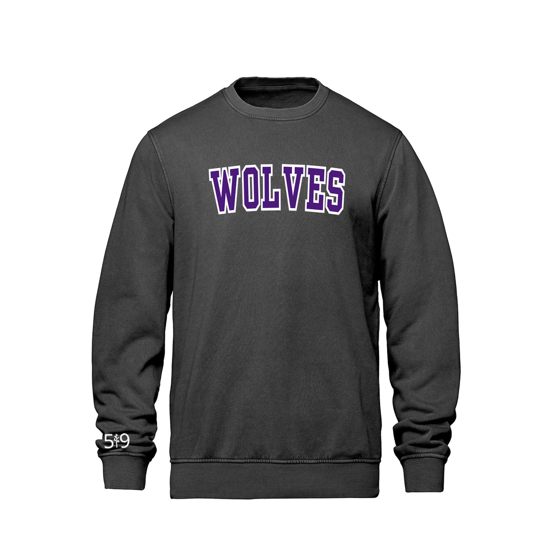 W.J. WOLVES VARSITY RETRO CREW (UNISEX)