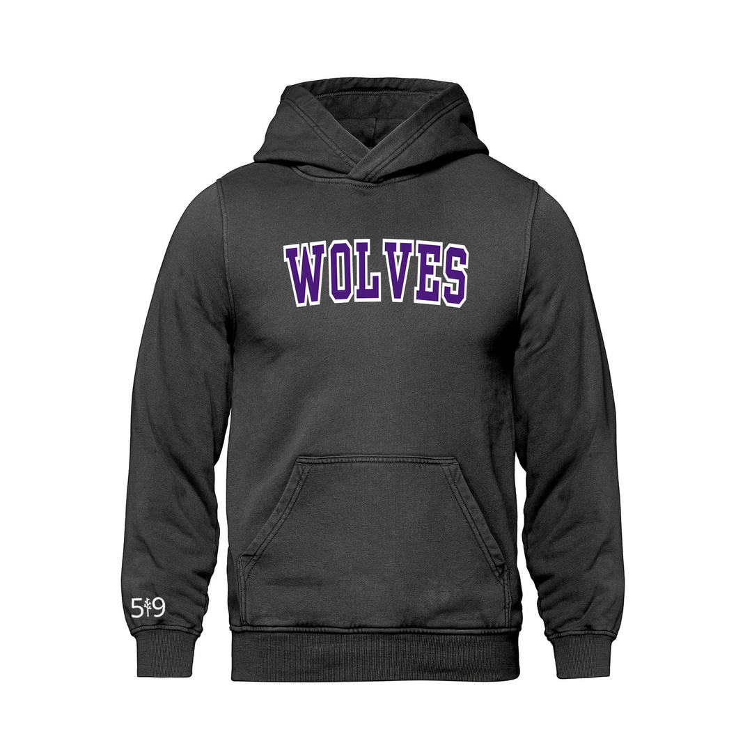 W.J. WOLVES VARSITY RETRO HOODIE (UNISEX)