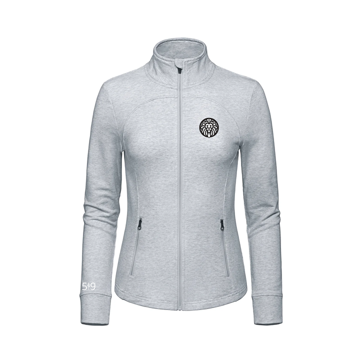 WOODFIELD EMBROIDERED FRENCH TERRY ZIP UP (WOMENS)