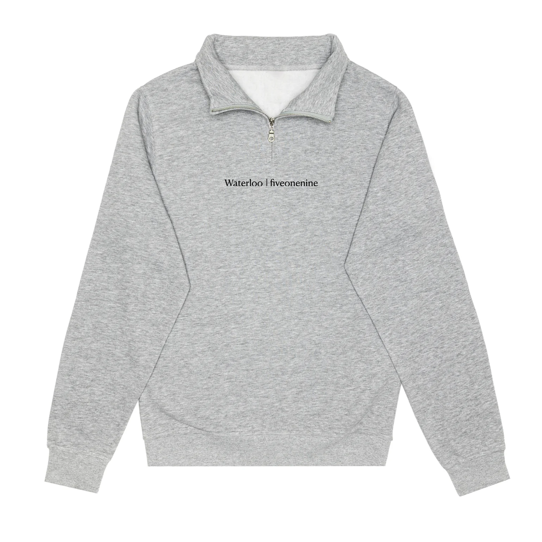 WATERLOO EMBROIDERED 1/4 ZIP (UNISEX)