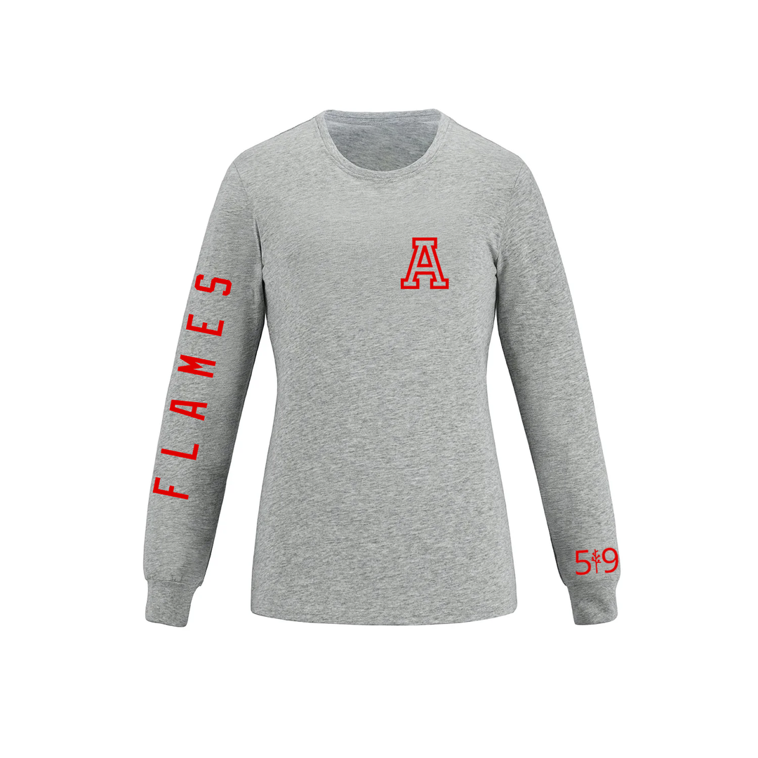 FLAMES SLEEVE LOGO LONG SLEEVE (WOMENS)