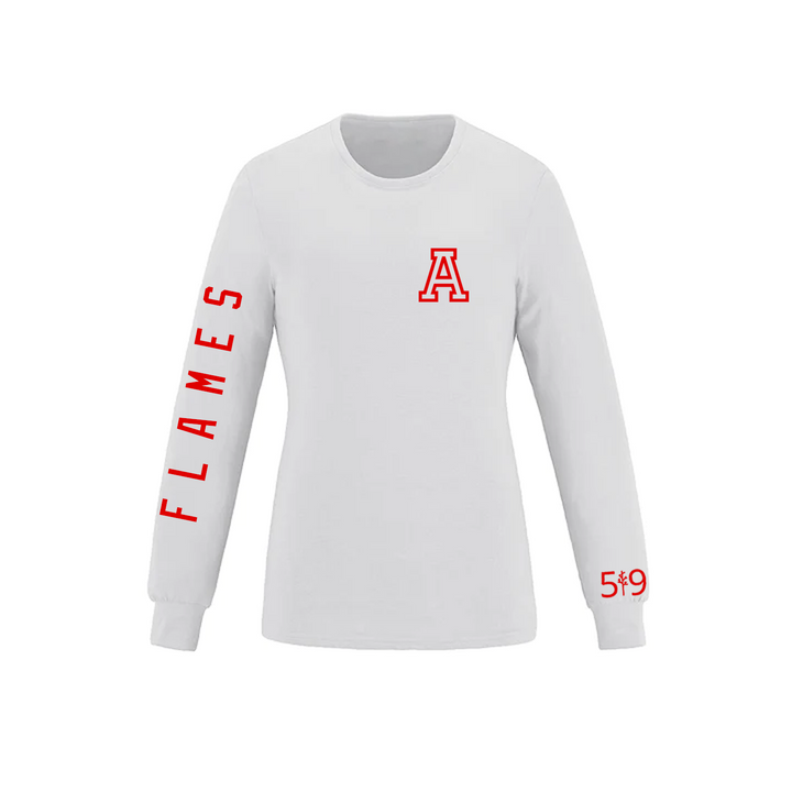 FLAMES SLEEVE LOGO LONG SLEEVE (WOMENS)