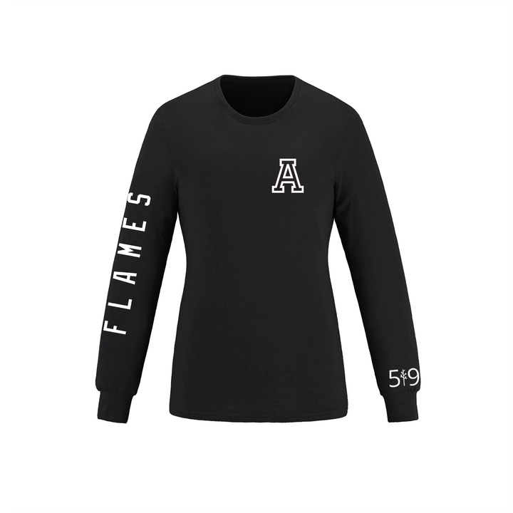 FLAMES SLEEVE LOGO LONG SLEEVE (WOMENS)