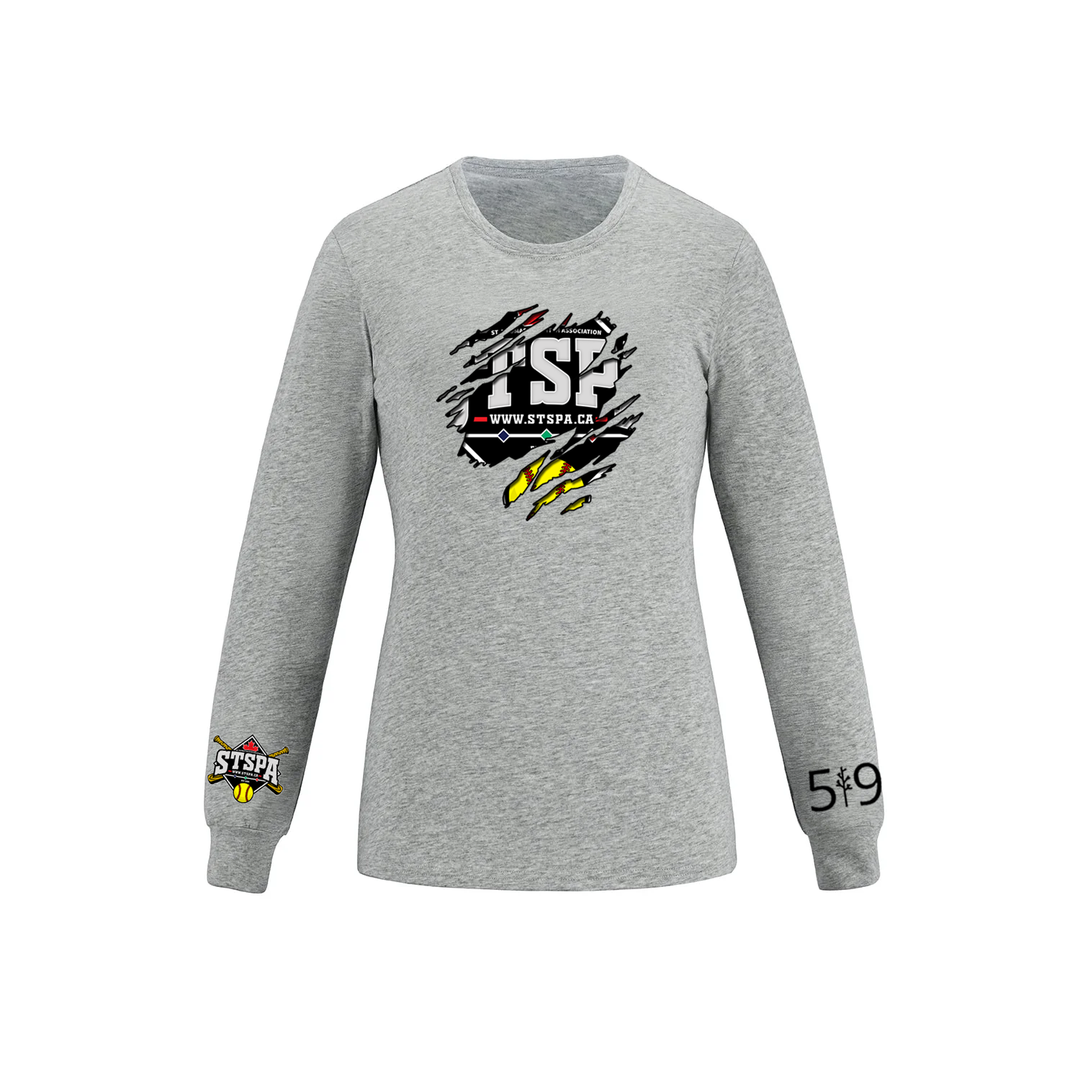 ST. THOMAS SLO PITCH DISTRESSED LONG SLEEVE (WOMENS)