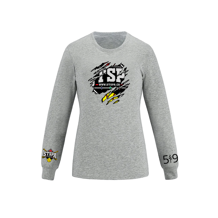 ST. THOMAS SLO PITCH DISTRESSED LONG SLEEVE (WOMENS)