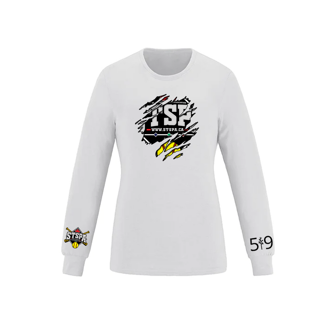 ST. THOMAS SLO PITCH DISTRESSED LONG SLEEVE (WOMENS)