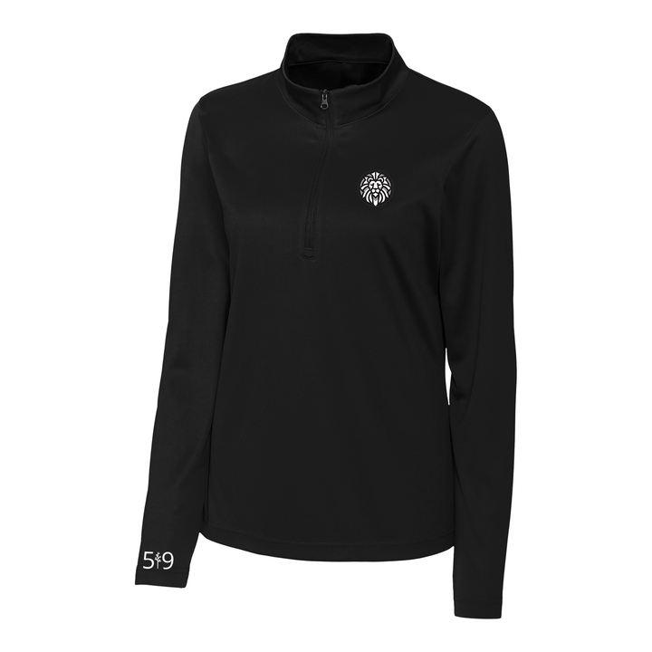 WOODFIELD EMBROIDERED ATHLETIC 1/4 ZIP (WOMENS)