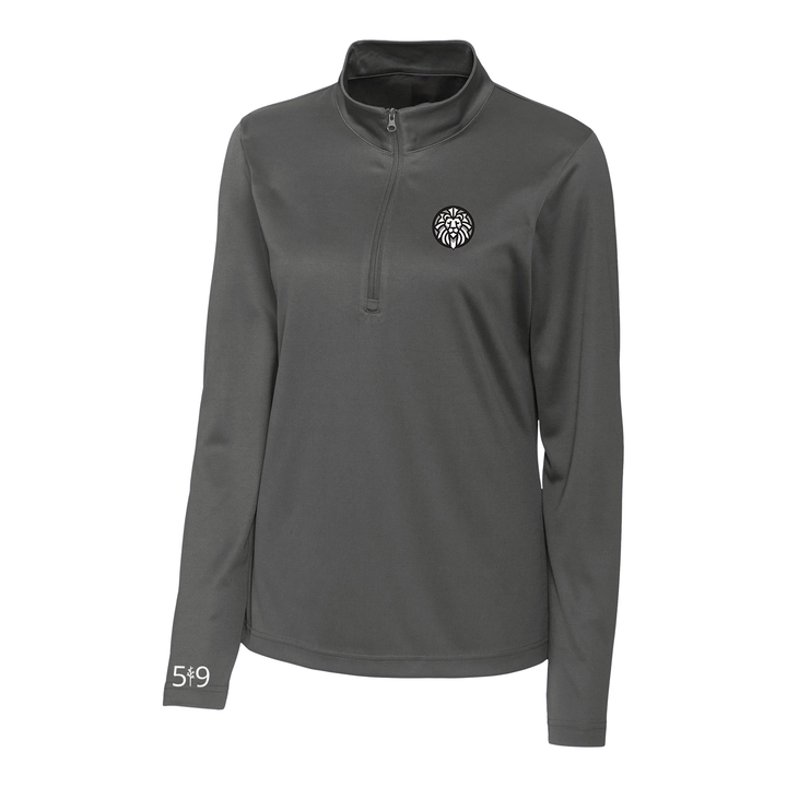 WOODFIELD EMBROIDERED ATHLETIC 1/4 ZIP (WOMENS)