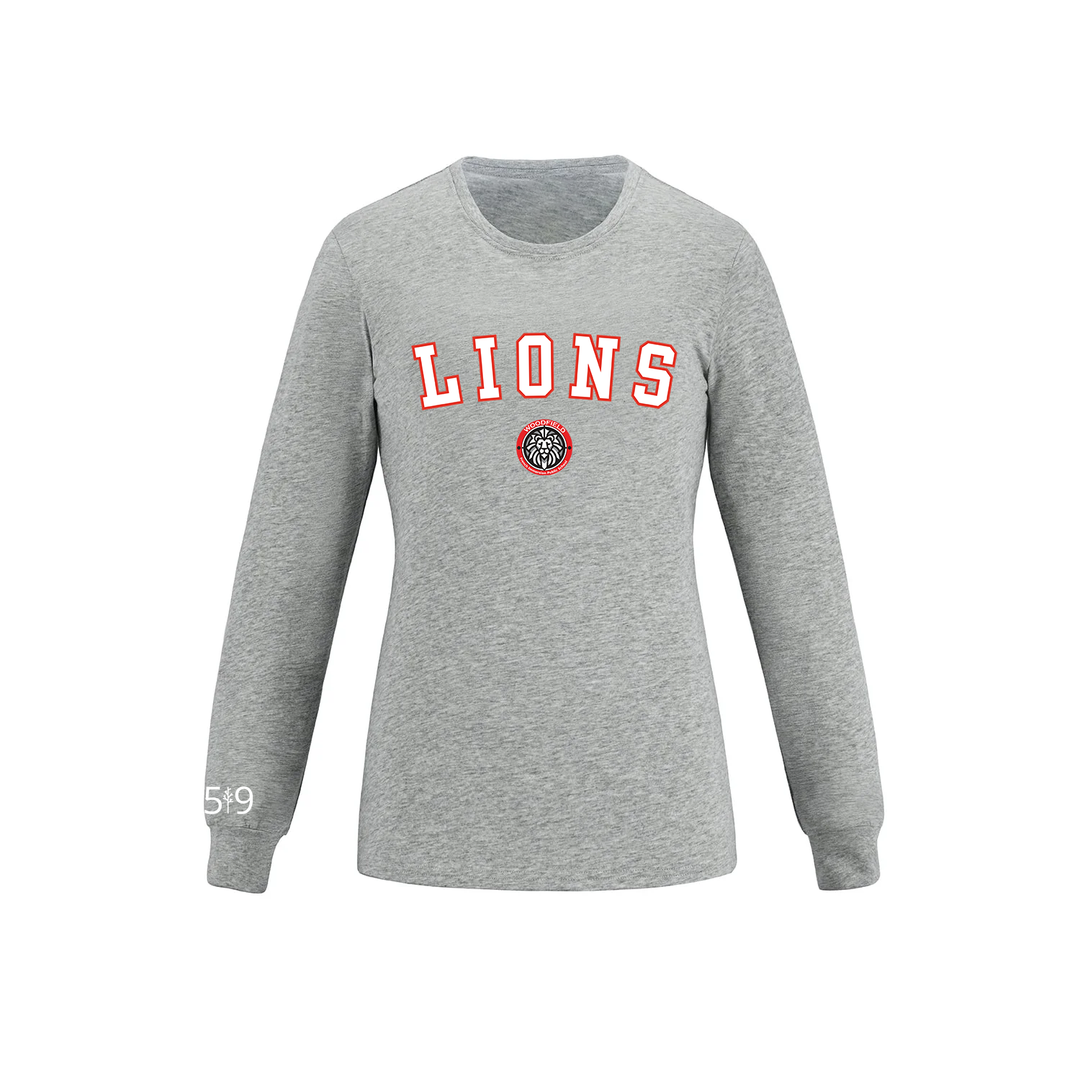 WOODFIELD LIONS VARSITY LONG SLEEVE (WOMENS)