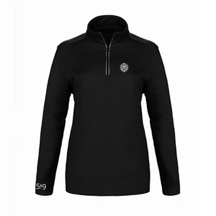 WOODFIELD EMBROIDERED PREMIUM ATHLETIC 1/4 ZIP (WOMENS)