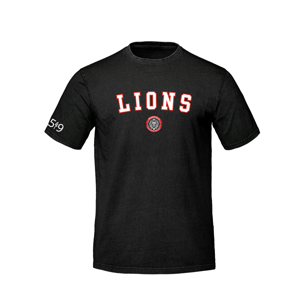 WOODFIELD LIONS VARSITY RETRO TEE (UNISEX)