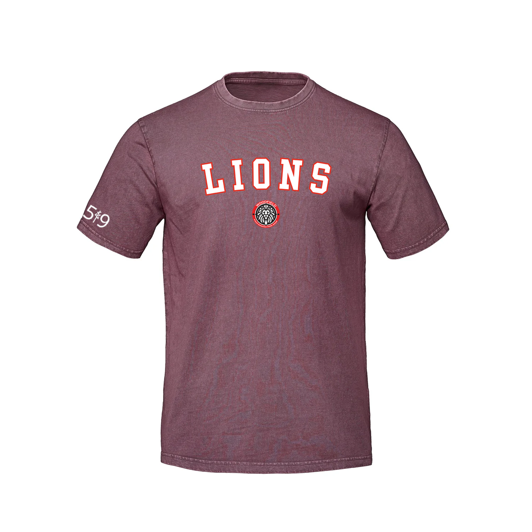 WOODFIELD LIONS VARSITY RETRO TEE (UNISEX)