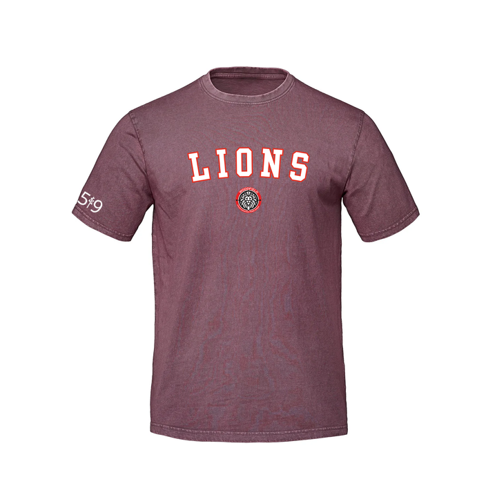 WOODFIELD LIONS VARSITY RETRO TEE (UNISEX)