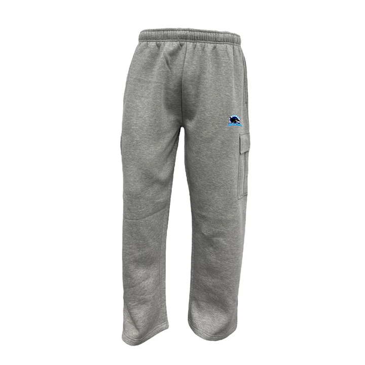 WHITE OAKS EMBROIDERED CARGO SWEATPANTS (UNISEX)