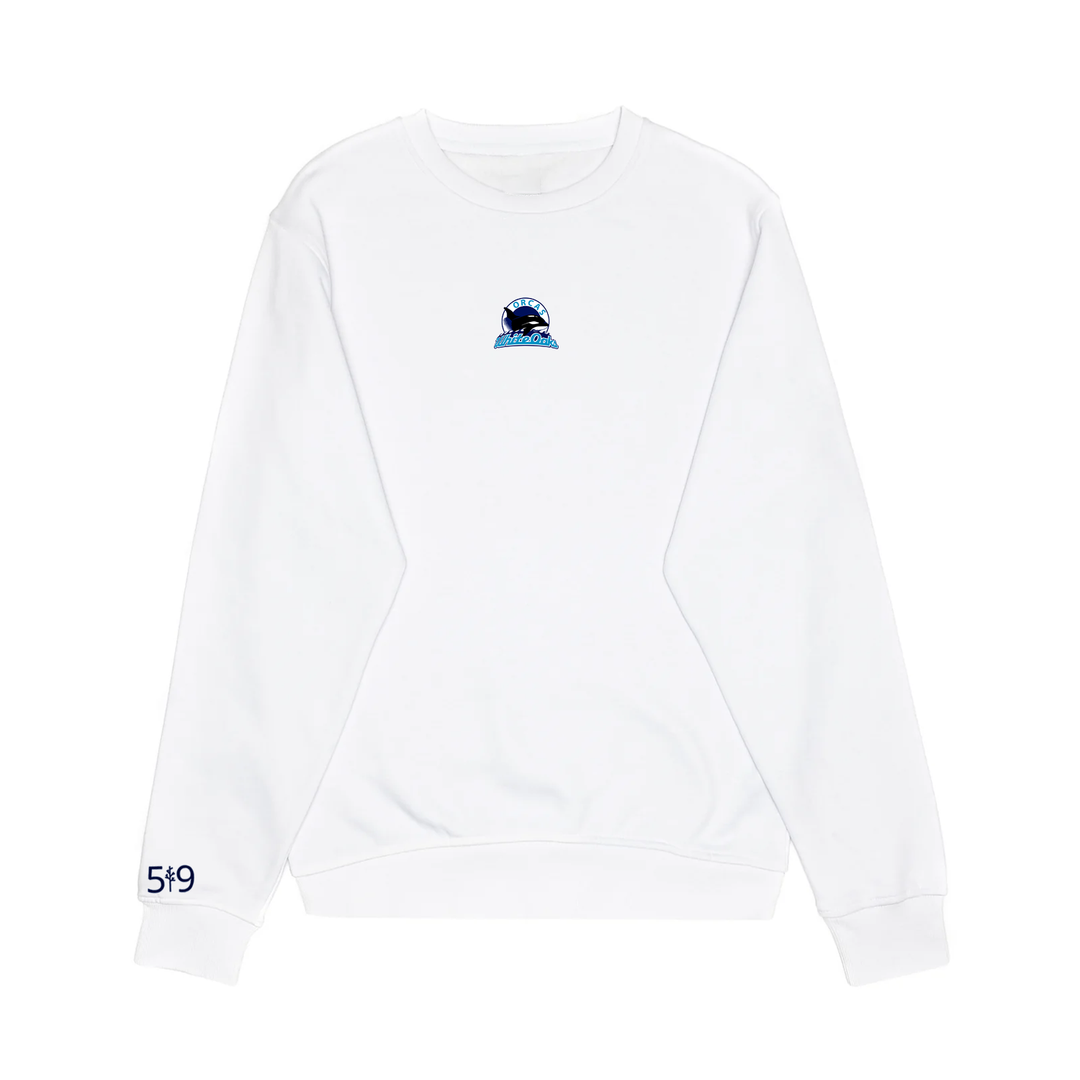 WHITE OAKS EMBROIDERED CREW (UNISEX)