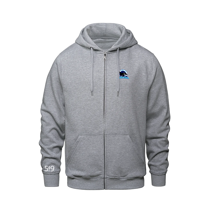 WHITE OAKS EMBROIDERED ZIP-UP (UNISEX)