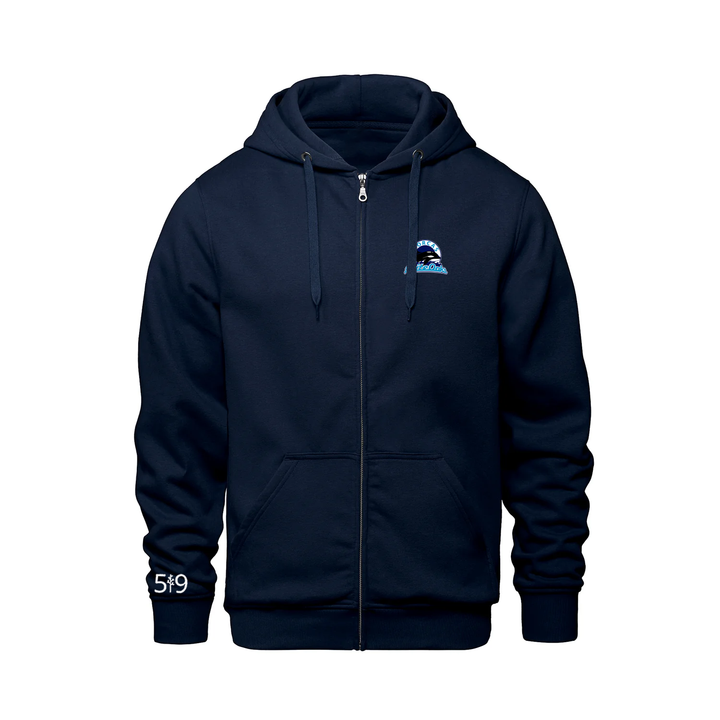 WHITE OAKS EMBROIDERED ZIP-UP (UNISEX)