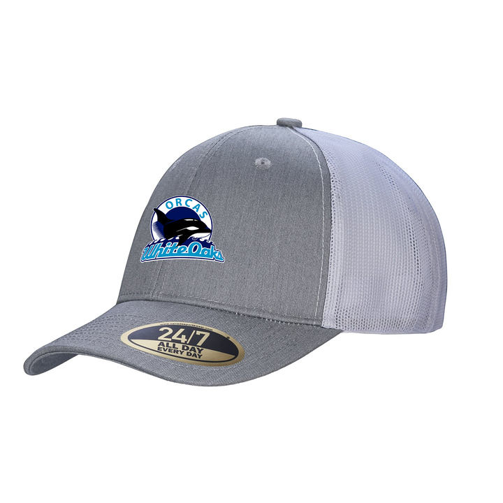 WHITE OAKS EMBROIDERED TRUCKER CAP