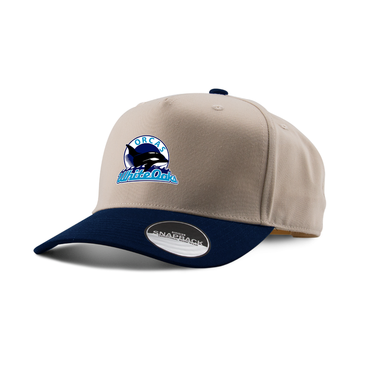 WHITE OAKS EMBROIDERED TWO-TONE PANEL CAP