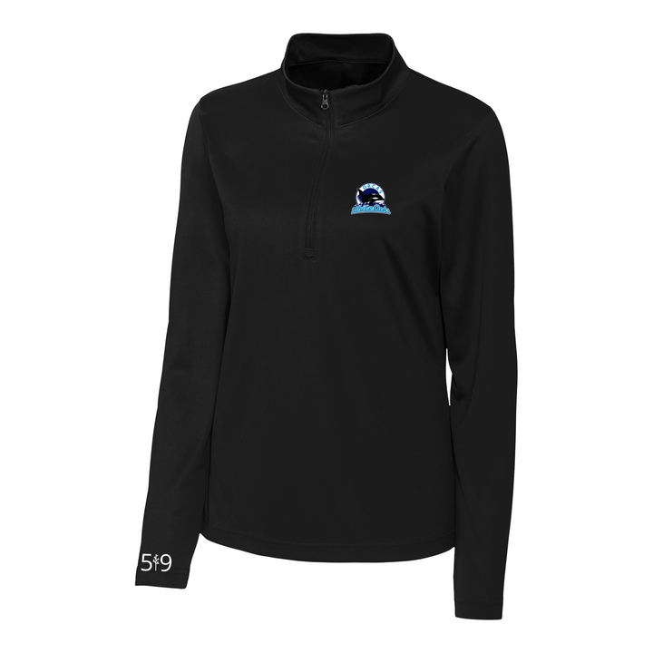 WHITE OAKS EMBROIDERED ATHLETIC 1/4 ZIP (WOMENS)