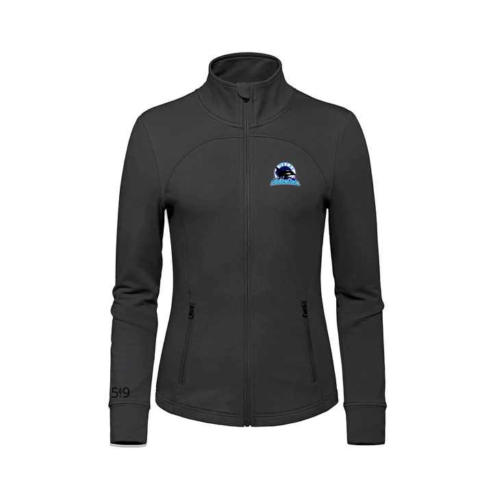 WHITE OAKS EMBROIDERED FRENCH TERRY ZIP-UP (WOMENS)