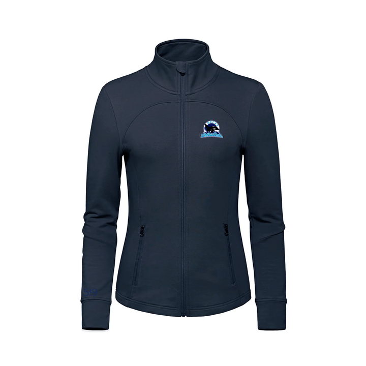 WHITE OAKS EMBROIDERED FRENCH TERRY ZIP-UP (WOMENS)