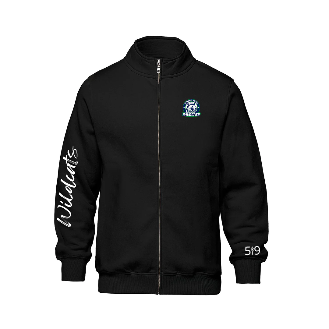 WHITE PINE SIGNATURE SLEEVE ZIP-UP SWEATER (UNISEX)