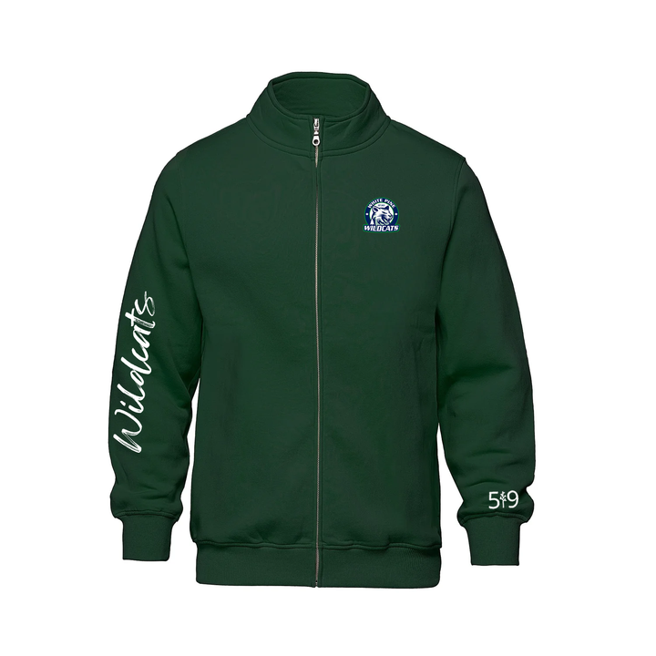 WHITE PINE SIGNATURE SLEEVE ZIP-UP SWEATER (UNISEX)