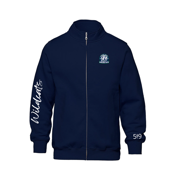 WHITE PINE SIGNATURE SLEEVE ZIP-UP SWEATER (UNISEX)