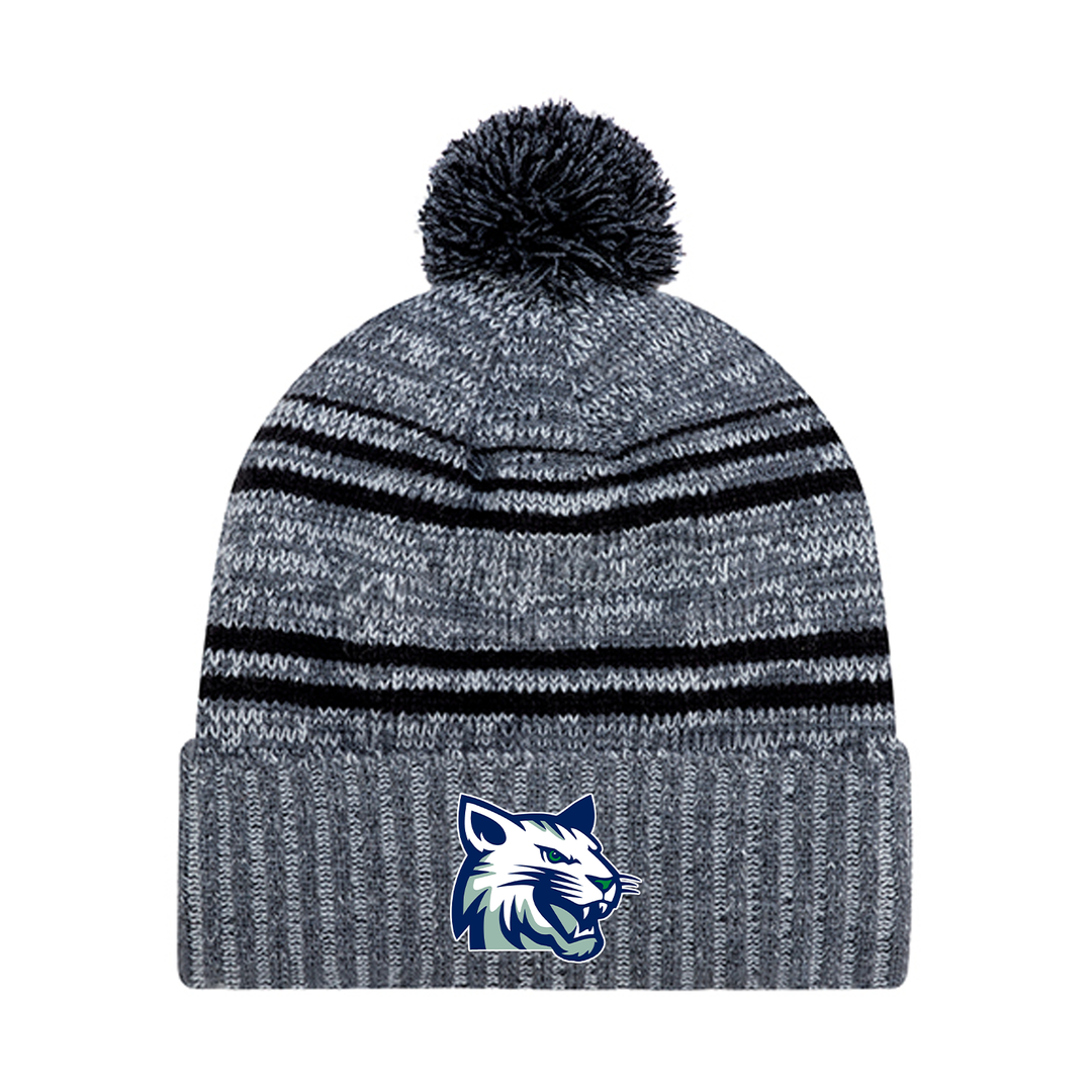WHITE PINE EMBROIDERED POM-POM TOQUE