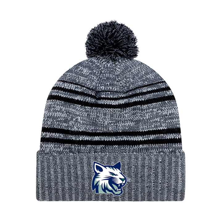 WHITE PINE EMBROIDERED POM-POM TOQUE