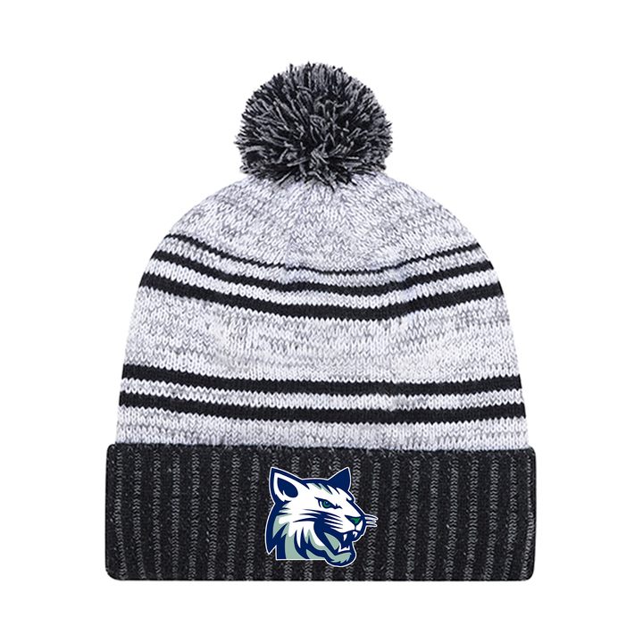 WHITE PINE EMBROIDERED POM-POM TOQUE