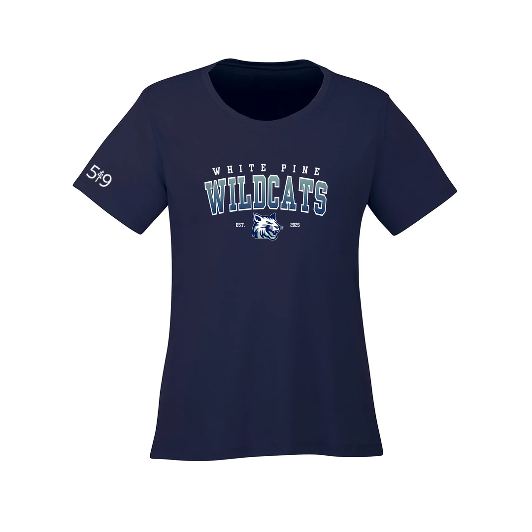 WHITE PINE WILDCATS ATHLETIC TEE (WOMENS)
