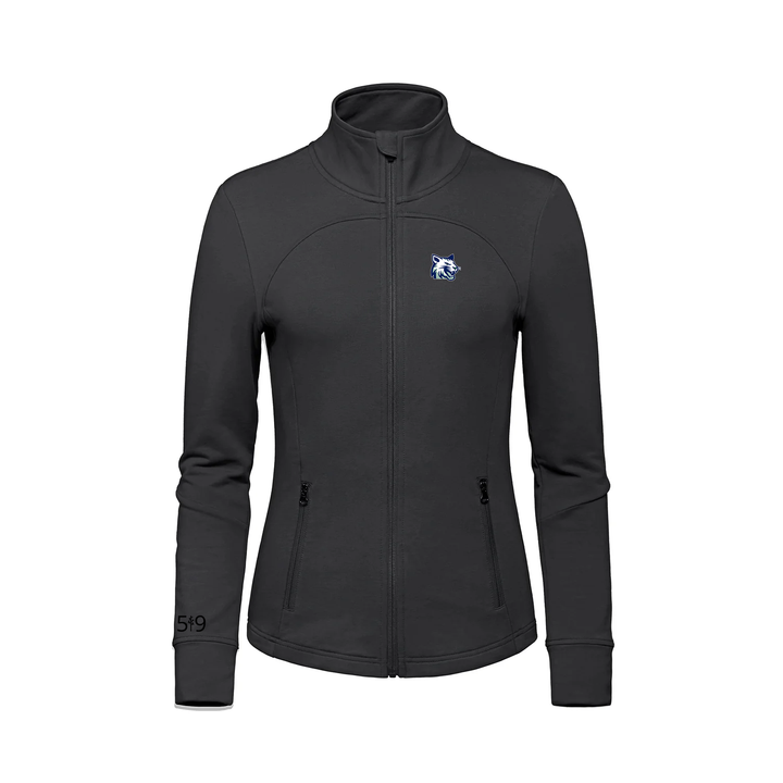 WHITE PINE EMBROIDERED FRENCH TERRY ZIP-UP (WOMENS)