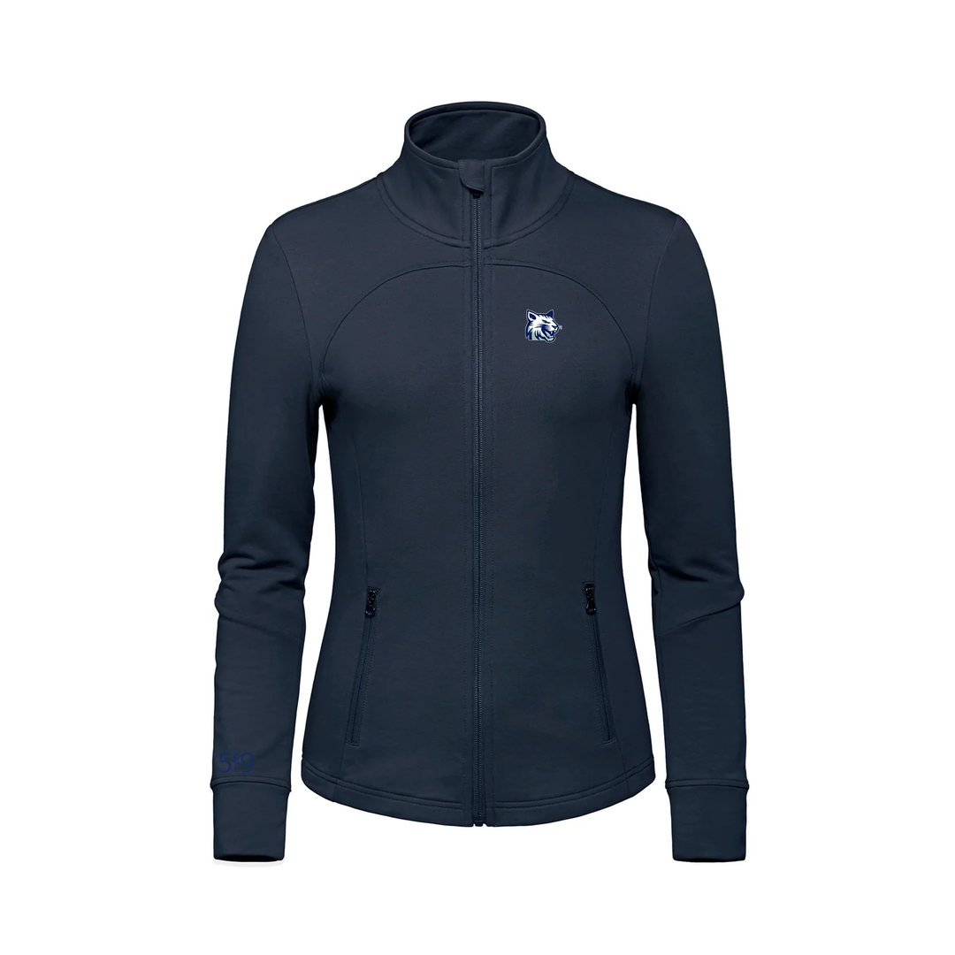 WHITE PINE EMBROIDERED FRENCH TERRY ZIP-UP (WOMENS)