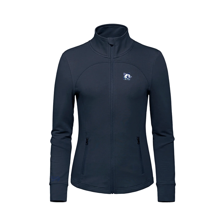 WHITE PINE EMBROIDERED FRENCH TERRY ZIP-UP (WOMENS)
