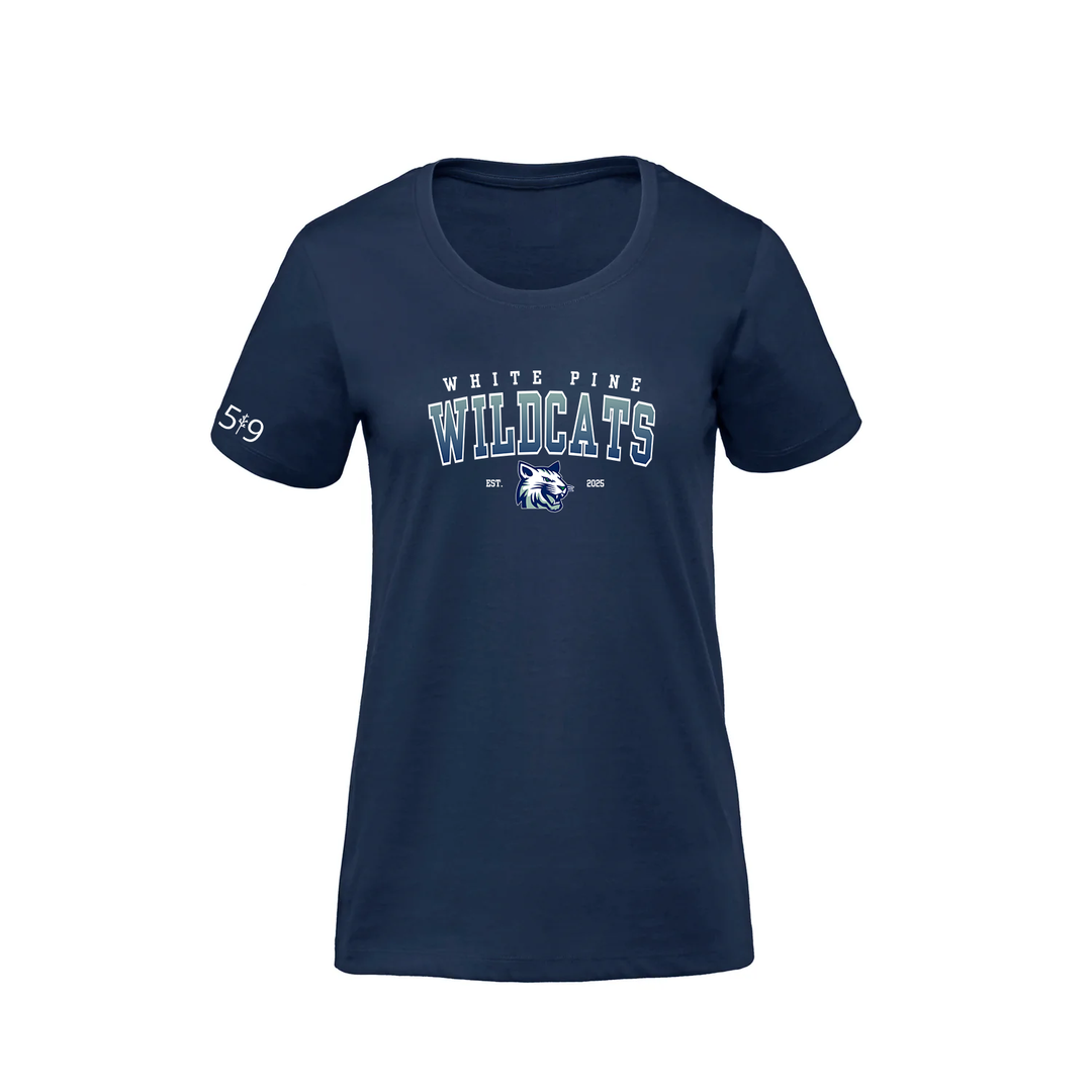 WHITE PINE WILDCATS PREMIUM TEE (WOMENS)