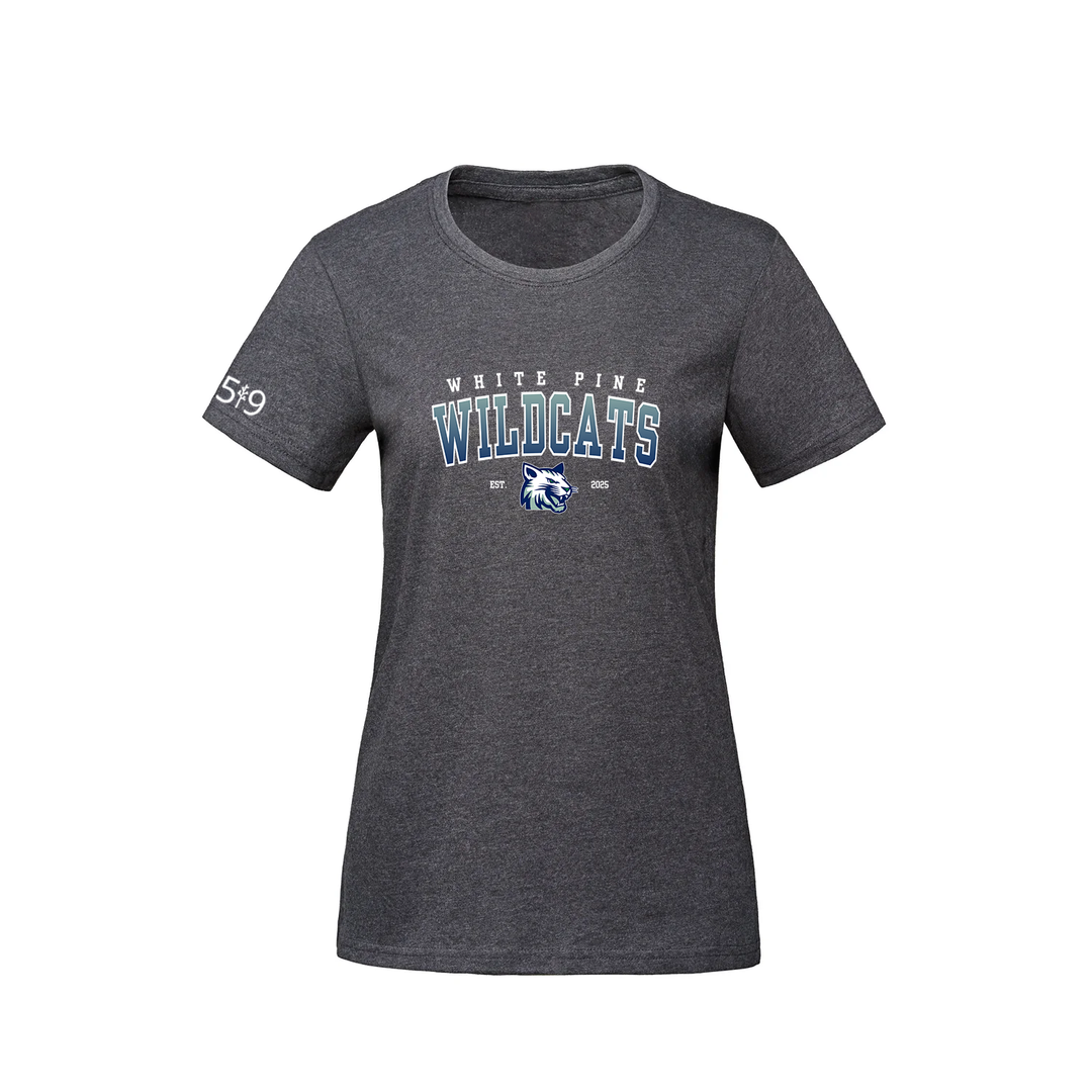 WHITE PINE WILDCATS TEE (WOMENS)