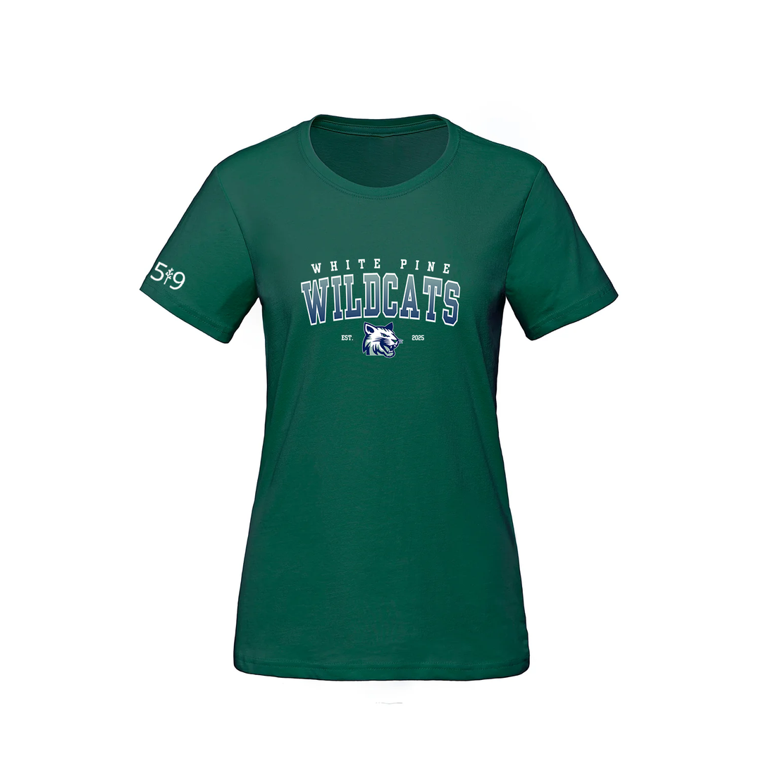 WHITE PINE WILDCATS TEE (WOMENS)