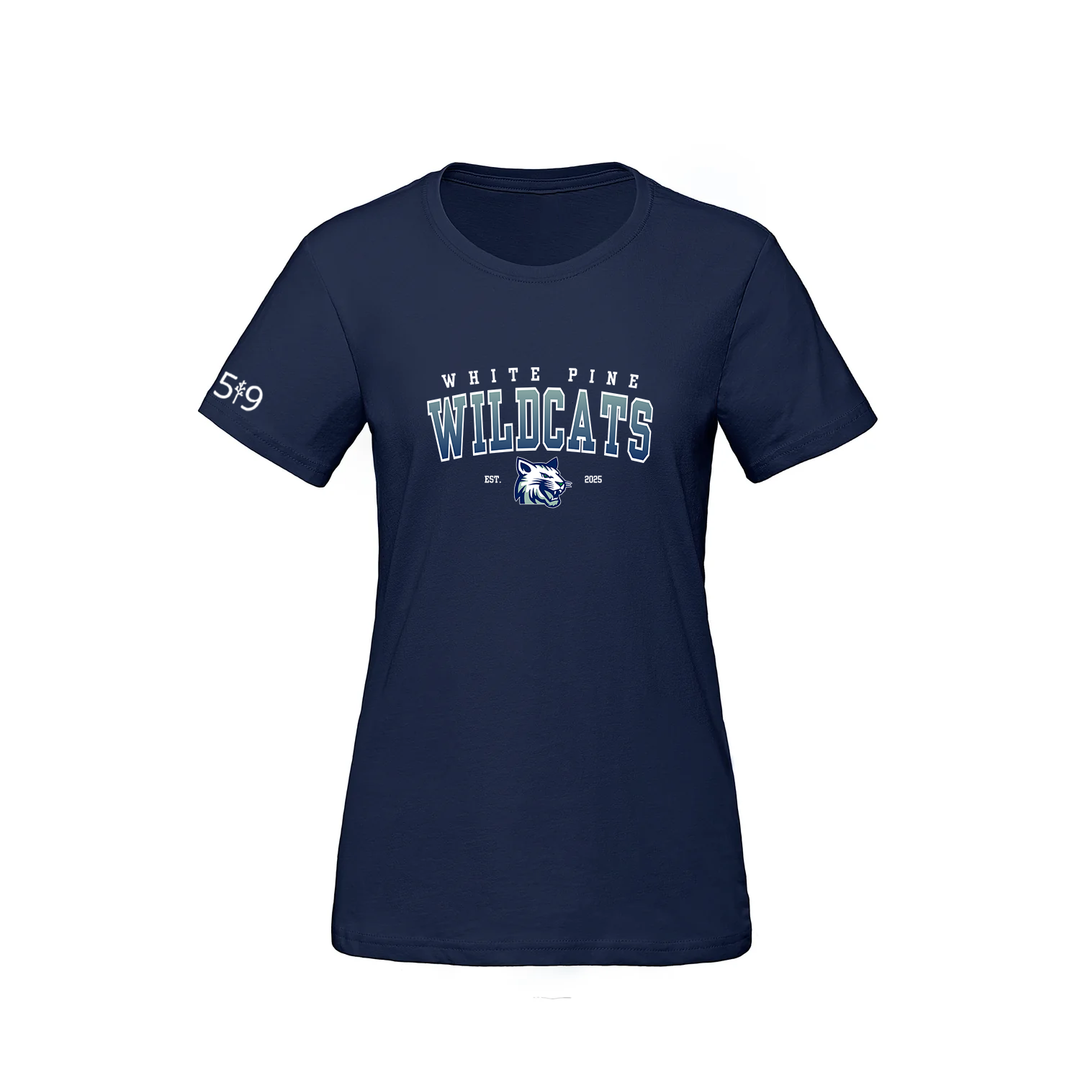 WHITE PINE WILDCATS TEE (WOMENS)