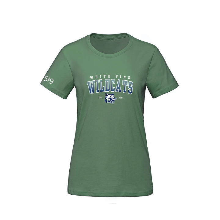 WHITE PINE WILDCATS TEE (WOMENS)