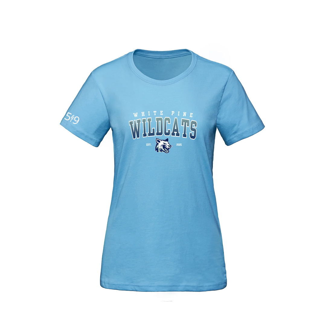 WHITE PINE WILDCATS TEE (WOMENS)