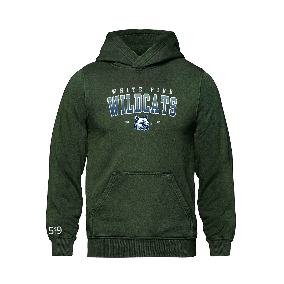 WHITE PINE WILDCATS RETRO HOODIE (UNISEX)