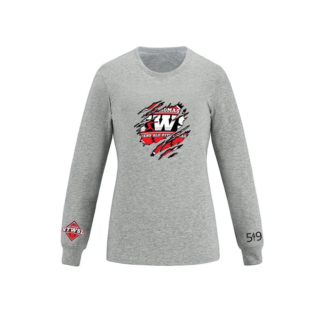 ST. THOMAS WOMEN'S SLO PITCH DISTRESSED LONG SLEEVE (WOMENS)